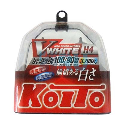 Автолампа KOITO H4 12V 60/55W (100/90W) 3700K - 2шт (P0746W)