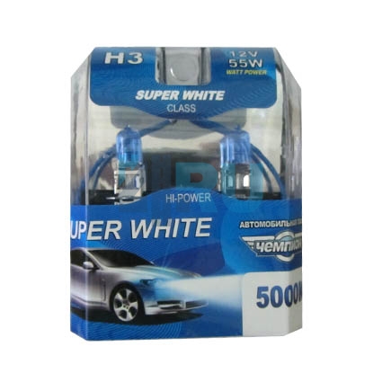 Автолампа ЧЕМПИОН H3 12V 55W 5000K (2шт) Автолампа ЧЕМПИОН H3 12V 55W 5000K (2шт)