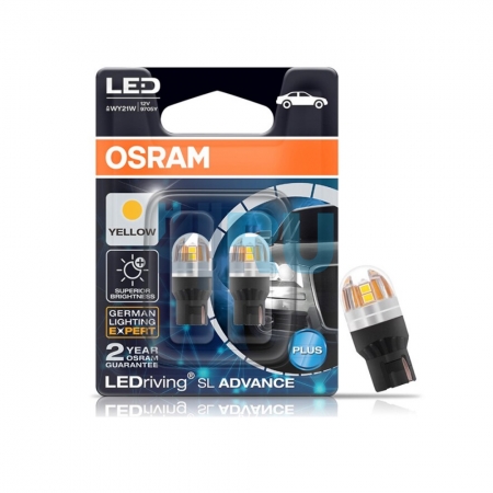 Светодиодная лампа LED OSRAM T20 WY21W Желтый (9705Y-02B) - H4.RU Светодиодная лампа LED OSRAM T20 WY21W Желтый (9705Y-02B)