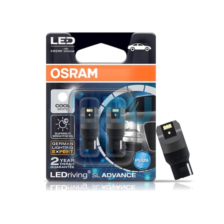 Светодиодная лампа LED OSRAM T20 W21W 6000K (9705CW-02B)