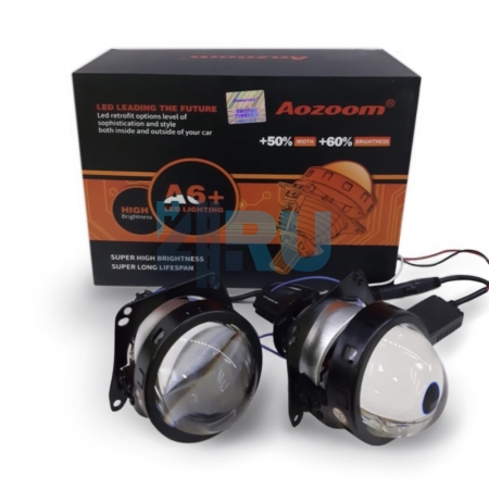 Комплект светодиодных линз (Bi-Led) AOZOOM A6+ (3 дюйма) - H4.RU Комплект светодиодных линз (Bi-Led) AOZOOM A6+ (3 дюйма)