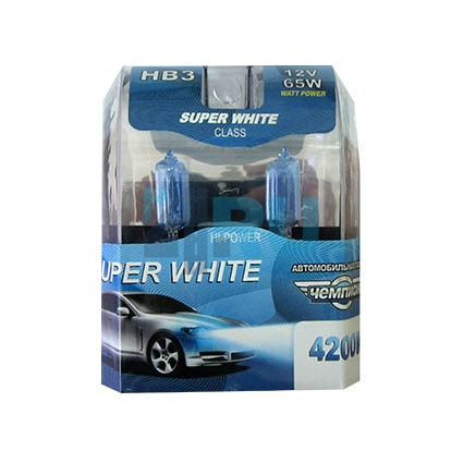 Автолампа ЧЕМПИОН HB3 12V 55W 4200K (2шт) Автолампа ЧЕМПИОН HB3 12V 55W 4200K (2шт)