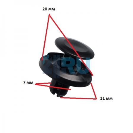 Клипса Alfa Romeo, Fiat, Lancia, Lexus, Mitsubishi, Suzuki, Toyota 71741883 (B25) - H4.RU Клипса Alfa Romeo, Fiat, Lancia, Lexus, Mitsubishi, Suzuki, Toyota 71741883 (B25)