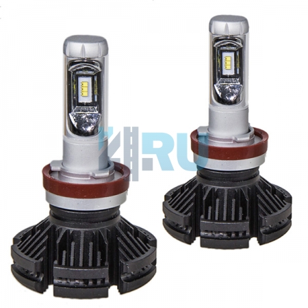 Светодиоды X3 H11 12/24V (6000 Lm) - H4.RU Светодиоды X3 H11 12/24V (6000 Lm)