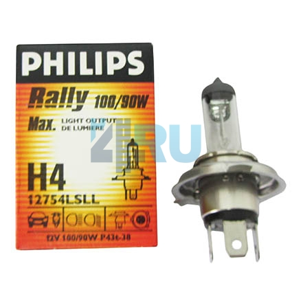 Автолампа PHILIPS H4 12V 100/90W Ralli (12754С1) Автолампа PHILIPS H4 12V 100/90W Ralli (12754С1)