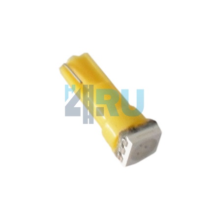 Светодиоды GL T5 б/ц 1 диод SMD5050, желтые (панель приборов)