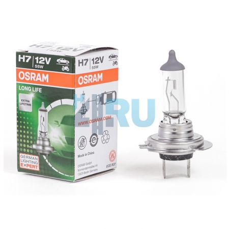 Автолампа OSRAM H7 12V 55W PX26d Long life (64210L)