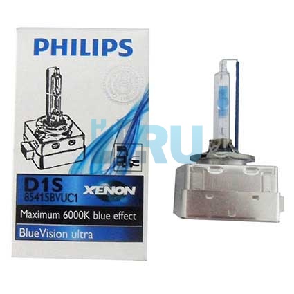 Ксеноновая лампа PHILIPS D1S XENON BLUE VISION ULTRA 6000K (85410BVUC1)