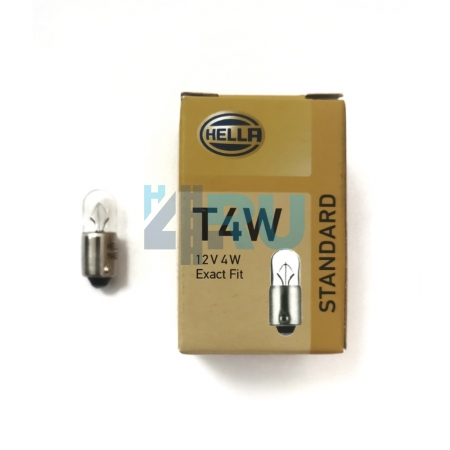 Автолампа HELLA T4W 12V 4W BA9s Автолампа HELLA T4W 12V 4W BA9s