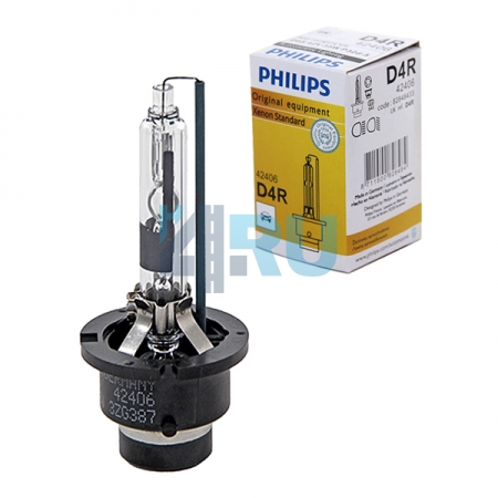 Ксеноновая лампа PHILIPS D4R 4300k (42406) (пром. упаковка) - H4.RU Ксеноновая лампа PHILIPS D4R 4300k (42406) (пром. упаковка)