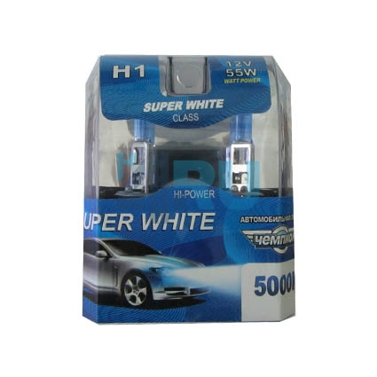 Автолампа ЧЕМПИОН H1 12V 55W 5000K (2шт) Автолампа ЧЕМПИОН H1 12V 55W 5000K (2шт)