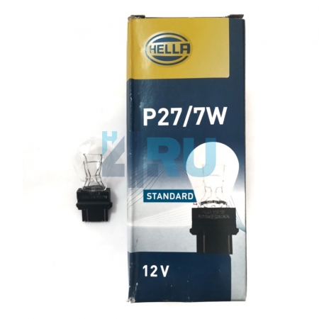 Автолампа HELLA P27/7W 12V 27/7W W2.5x16q Автолампа HELLA P27/7W 12V 27/7W W2.5x16q