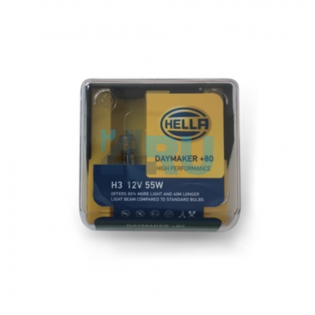 Автолампа HELLA H3 12V 55W PK22s Daymaker +80% (2шт) Автолампа HELLA H3 12V 55W PK22s Daymaker +80% (2шт)