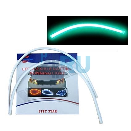Гибкие дневные ходовые огни толстые 12v 60 см зеленые Гибкие дневные ходовые огни толстые 12v 60 см зеленые