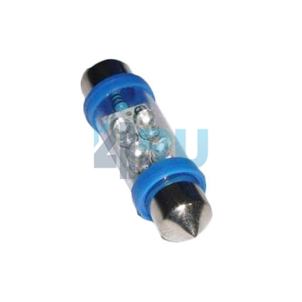 Светодиоды GL T10*36mm, 4 диода, синие (салонная)