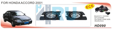 Противотуманные фары ADL/DLAA HD090 (Honda Accord 2001г), провода, кнопка - H4.RU Противотуманные фары ADL/DLAA HD090 (Honda Accord 2001г), провода, кнопка