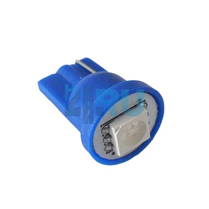Светодиоды GL T10 б/ц 1 диод SMD5050, синие (габариты, панель приборов)