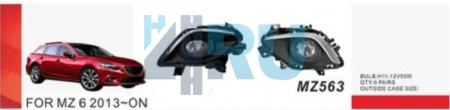 Противотуманные фары ADL/DLAA MZ563 (Mazda 6 2013г), провода, кнопка - H4.RU Противотуманные фары ADL/DLAA MZ563 (Mazda 6 2013г), провода, кнопка