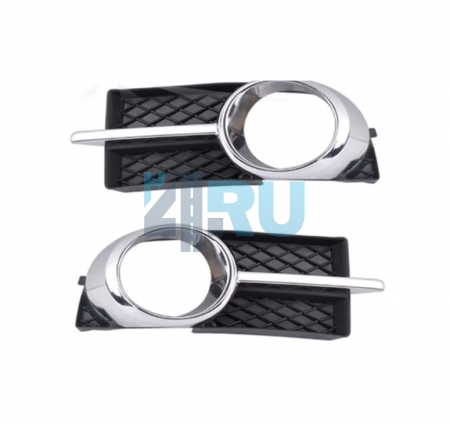 Рамки ПТФ для Chevrolet Aveo T250 2005-2011 хром, комплект 2 шт. - H4.RU Рамки ПТФ для Chevrolet Aveo T250 2005-2011 хром, комплект 2 шт.