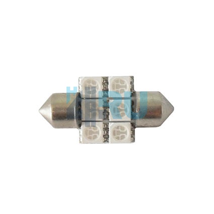Светодиоды GL T10*31mm, 6 диодов SMD5050, красные (салонная) - H4.RU Светодиоды GL T10*31mm, 6 диодов SMD5050, красные (салонная)
