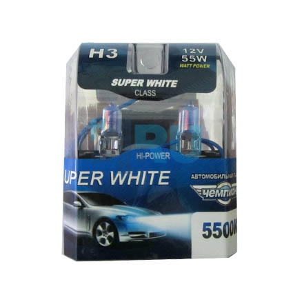 Автолампа ЧЕМПИОН H3 12V 55W 5500K (2шт) Автолампа ЧЕМПИОН H3 12V 55W 5500K (2шт)