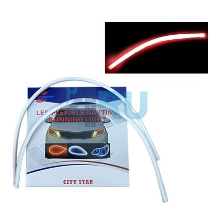 Гибкие дневные ходовые огни тонкие 12v 60 см красные Гибкие дневные ходовые огни тонкие 12v 60 см красные