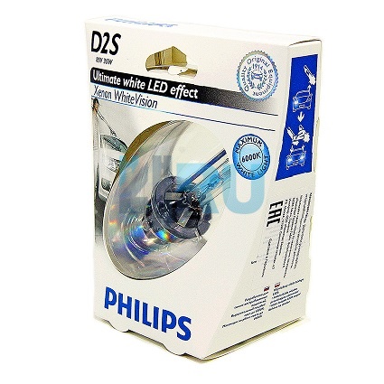 Ксеноновая лампа PHILIPS D2S XENON WHITE VISION 6000K (85122WHVS1)