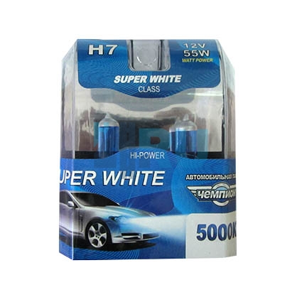 Автолампа ЧЕМПИОН H7 12V 55W 5000K (2шт) Автолампа ЧЕМПИОН H7 12V 55W 5000K (2шт)