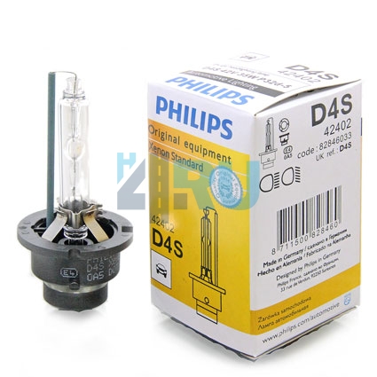 Ксеноновая лампа PHILIPS D4S 4300k (42402) (пром. упаковка)