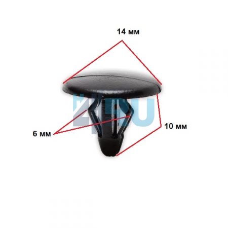 Клипса ADL для Ford, Mazda, Kia, Hyundai F1CZ16774A - H4.RU Клипса ADL для Ford, Mazda, Kia, Hyundai F1CZ16774A