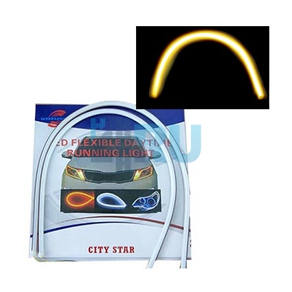 Гибкие дневные ходовые огни толстые 12v 60 см желтые Гибкие дневные ходовые огни толстые 12v 60 см желтые