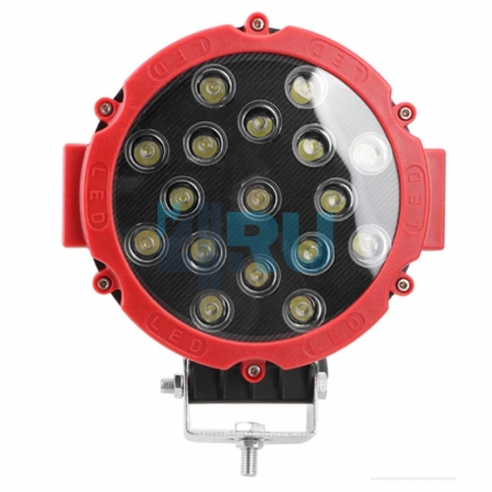 Светодиодная фара OFF Road 51W Красный корпус - H4.RU Светодиодная фара OFF Road 51W Красный корпус