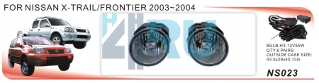 Противотуманные фары ADL/DLAA NS023 для Nissan X-TRAIL/FRONTIER (2001-2004), провода, кнопка