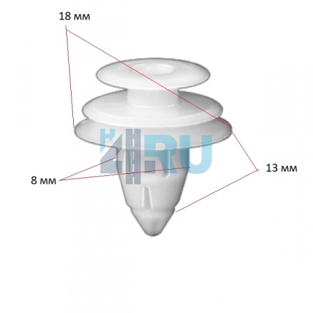 Клипса ADL для Lexus, Mitsubishi, Toyota, Kia, Hyundai 6777106010 - H4.RU Клипса ADL для Lexus, Mitsubishi, Toyota, Kia, Hyundai 6777106010