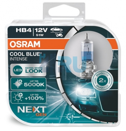 Автолампа OSRAM HB4 12V 51W P22d +100% Cool Blue Intense Next Generation (9006CBN), EUROBOX-2шт Автолампа OSRAM HB4 12V 51W P22d +100% Cool Blue Intense Next Generation (9006CBN), EUROBOX-2шт