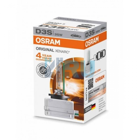 Ксеноновая лампа OSRAM D3S XENARC ORIGINAL 4300K (66340) - H4.RU Ксеноновая лампа OSRAM D3S XENARC ORIGINAL 4300K (66340)