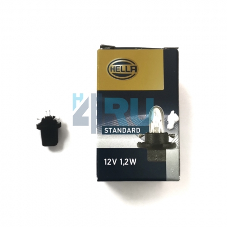 Автолампа HELLA W1,2W 12V 1,2W B8,5d с патроном Автолампа HELLA W1,2W 12V 1,2W B8,5d с патроном