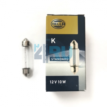Автолампа HELLA C10W 12V 10W SV8,5-8 Автолампа HELLA C10W 12V 10W SV8,5-8