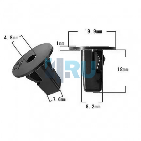 Клипса Daihatsu, Lexus, Subaru, Toyota 9018906013 - H4.RU Клипса Daihatsu, Lexus, Subaru, Toyota 9018906013