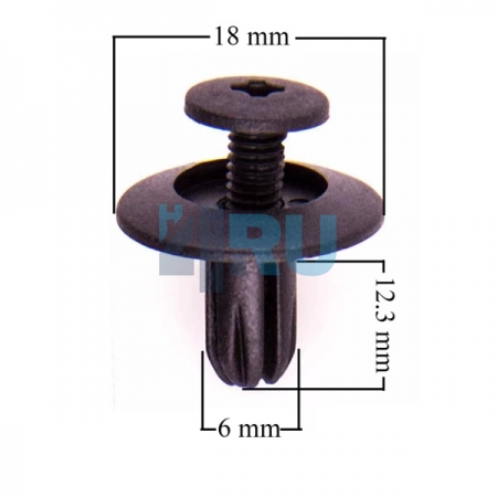 Клипса ADL для Acura, Honda, Kia, Hyundai 91524SE0003 - H4.RU Клипса ADL для Acura, Honda, Kia, Hyundai 91524SE0003