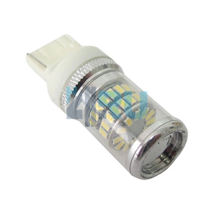 Светодиоды GL T20 б/ц двухконтактные, 48 диодов SMD3014 reflector, белые (стоп-сигнал, задний ход)