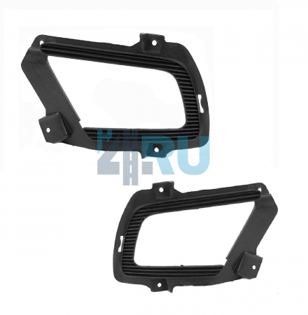Рамки ПТФ для Kia Rio 2 2009-2011, комплект 2 шт.