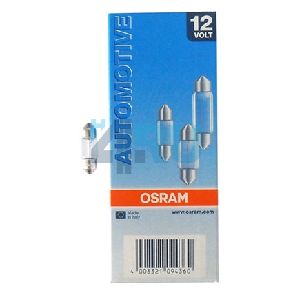 Автолампа OSRAM C10W 12V 10W SV8,5/8 короткая 31mm (6438) Автолампа OSRAM C10W 12V 10W SV8,5/8 короткая 31mm (6438)
