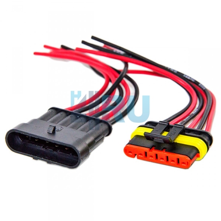 Герметичный разъем автомобильный 1.5 мм 6-контактный - H4.RU Герметичный разъем автомобильный 1.5 мм 6-контактный