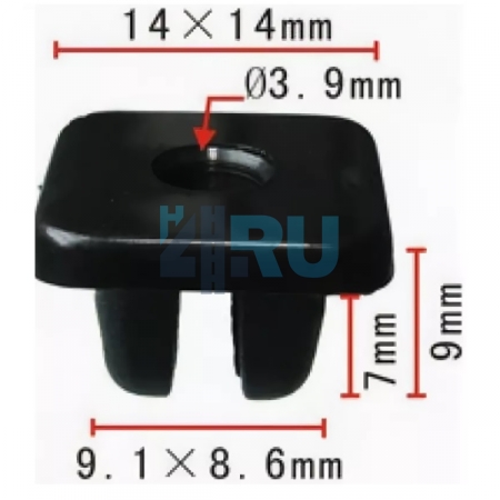 Клипса Lexus, Toyota; Универсальный. 10х10 9018906018 - H4.RU Клипса Lexus, Toyota; Универсальный. 10х10 9018906018