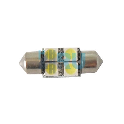 Светодиоды GL T10*28mm, 4 диода SMD5050, белые (салонная) - H4.RU Светодиоды GL T10*28mm, 4 диода SMD5050, белые (салонная)