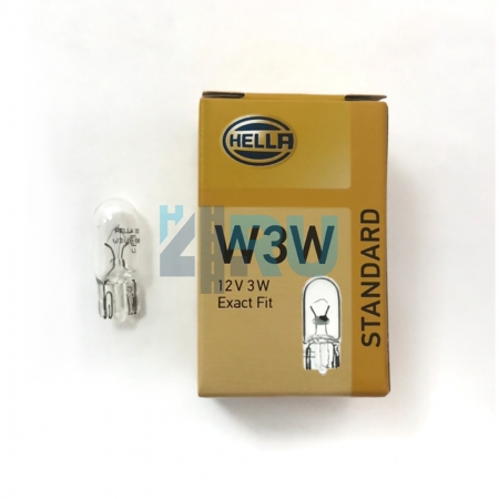 Автолампа HELLA W3W 12V 3W W2,1*9,5d Автолампа HELLA W3W 12V 3W W2,1*9,5d