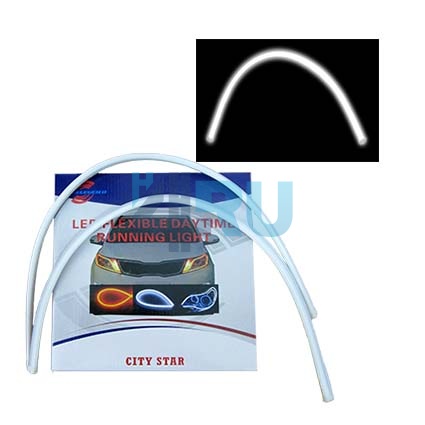 Гибкие дневные ходовые огни тонкие 12v 60 см белые Гибкие дневные ходовые огни тонкие 12v 60 см белые