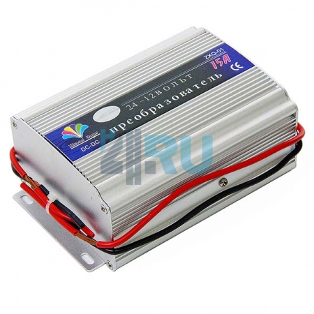 Преобразователь напряжения (инвертор) 24v-12v, 15A - H4.RU Преобразователь напряжения (инвертор) 24v-12v, 15A