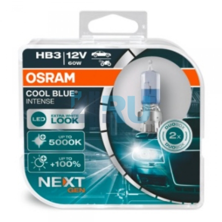 Автолампа OSRAM HB3 12V 60W P20d Cool Blue Intense Next Generation (9005CBN), EUROBOX-2шт Автолампа OSRAM HB3 12V 60W P20d Cool Blue Intense Next Generation (9005CBN), EUROBOX-2шт